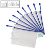 Tarifold Rei?verschlusstasche ZIPPER, A5, PVC 230 my, blau, 8 St?ck, 002769