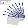Tarifold Reißverschlusstasche ZIPPER, A6, PVC 230 my, blau, 8 Stück, 509061