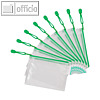 Tarifold Reißverschlusstasche ZIPPER, A6, PVC 230 my, grün, 8 Stück, 509065