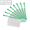 Tarifold Rei?verschlusstasche ZIPPER, A6, PVC 230 my, gr?n, 8 St?ck, 002780