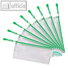 Tarifold Reißverschlusstasche ZIPPER, DIN lang, PVC 230 my, grün, 8 Stück,509045