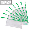 Tarifold Rei?verschlusstasche ZIPPER, DIN lang, PVC 230 my, gr?n, 8 St?ck,002776