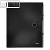Ordnungsmappe Solid, DIN A4, PP, 6 F?cher + Taben, 260 x 320 mm, schwarz