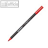 Porzellanmalstift edding 4200, Fasermaler mit Pinselspitze, rot, 10 St?ck