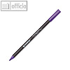 Porzellanmalstift edding 4200, Fasermaler mit Pinselspitze, violett, 10 St?ck