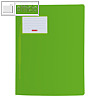 Schnellhefter FACT!, DIN A4, PP-Folie, Namensschild, hellgr?n, 10 St?ck