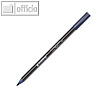 Porzellanmalstift edding 4200, Fasermaler mit Pinselspitze, stahlblau, 10 St?ck