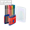 STABILO Fasermaler Pen 68, 1.0, sortiert, 20er ColorParade, rot, 6820-04