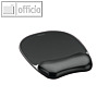 Fellowes Mousepad Crystal Gel mit Handgelenkauflagel, schwarz, 9112101