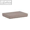 BOXLINE Kartonagen für DIN A5, 155 x 215 x 30 mm, taupe, 4er Pack, 13521453491