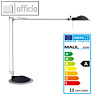 MAUL LED-Tischleuchte MAULbusiness, Standfu?, 11 Watt, silber, 8204095