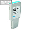 HP Jet Tintenpatrone 727, 300 ml, cyan, F9J76A