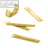 Folia Verschluss-Clips für Zellglasbeutel, Länge: ca. 30mm, gold, 25 Stück, 289