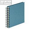 WIRE-O Fotoalbum S.O.H.O., 40 Seiten, 195 x 145 mm, offwhite, denim, 3er Pack