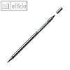 Feinminenstift/Kugelschreiber Birdie Twin, F, 0.5 mm, Edelstahlgeh?use, silber