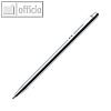 Pilot Druckkugelschreiber Birdie, F, 0.5 mm, Edelstahlgeh?use, silber, 2018001