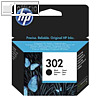 HP Original Tintenpatrone HP 302, Black (schwarz), F6U66AE