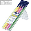 STAEDTLER triplus Textsurfer 362, Textmarker, Etui mit 4 Farben, 362 SB4