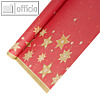 Papstar Tischdecke Just Stars Rot Sterne