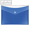 Dokumententasche VELOCOLOR, DIN A5, max. 100 Blatt, PP, blau, 6 St., 4550150