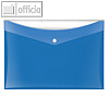 Dokumententasche VELOCOLOR, DIN A4, max. 100 Blatt, PP, blau, 6 St., 4530150