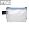 Rei?verschluss-Beutel - DIN A7, PVC faserverst?rkt, Zipper blau, 10 St?ck