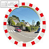 Verkehrsspiegel POLYMIR, ? 60 cm, max. Abstand: 11 m/90?, unzerbrechl., rot/wei?