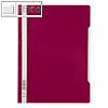 Schnellhefter DIN A4, PP, transparentes Deckblatt, purpur, 50 St?ck, 257335