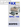 KORES Thermotransferrolle für brother Fax 1010, schwarz, 2 Stück, G2033T2