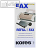 KORES Thermotransferrolle f?r brother Fax T72 74 etc., schwarz, 2 St?ck, G2035T2