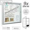 Au?enschaukasten 75 x 105 x 3 cm, 9x A4, einfl?gelig, silber eloxiert, 505003