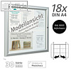 Au?enschaukasten 140 x 105 x 3 cm, 18 x A4, zweifl?gelig, tiefschwarz