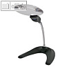 Ecobra LED-Tisch-Standlupe - Leuchtlupe, 2 - 4 -fach Zoom, flexibler Haltearm