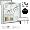 Au?enschaukasten 133 x 108 x 5.8 cm, 18x A4, Klappt?r, Plexichocs, schwarz