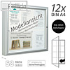 Au?enschaukasten 75 x 135 x 5.8 cm, 12x A4, einfl?gelig, Sicherheitsglas, schwar