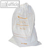 W?schebeutel SOFT mit Baumwoll-Zugband, PP-Vlies, 54 x 38 cm, wei?, 50 St?ck