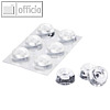 Elastikpuffer - L?rm-/Rutschstopper, (?)22.3 mm, Kunstsstoff, transparent, 6 St.