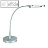 LED-Tischleuchte 9081, Arm flexibel, H34.5cm, 230V/3.6W Metall/Kunststoff silber