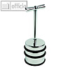 T?rstopper hoch, mit Handgriff, 1.300 g, ? 7 x 15 cm, Metall/TPR, chrom, 2853