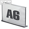 Tisch-/T?rschild, DIN A6, 17 x 11.5 x 2.5 cm, Kunststoff, anthrazit, 40SA6.11