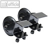 Securit Rollen f?r LED-Schauk?sten / Speisekarten-St?nder, 1 Paar, MCS-WH-2