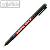 Edding Folienstift 141 F, Rundspitze 0.6 mm, permanent, grün, 4-141004