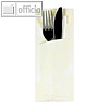 Bestecktaschen, 20 x 8.5 cm, inkl. Serviette, Papier, creme, 520 St?ck, 85206