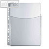 Prospekth?llen mit Faltentasche, DIN A4, klar, PVC/0.30 mm, 10 St?ck, 10834596