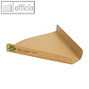 Pizza-Trays "pure" - "100% Fair", 2.5 x 17.1 x 18.3 cm, Pappe, braun, 960 St.