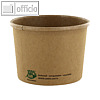 Suppenbecher "pure" - "100% Fair", 350 ml, Ø 9.8 x 7 cm, Pappe, braun, 500 St.