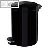 Silberionen-Tret-Kosmetikeimer the knight, 3 Liter, Stahl, ?17 x H26 cm, schwarz