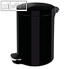 Silberionen-Tret-Kosmetikeimer the knight, 5 Liter, Stahl, ?21 x H28 cm, schwarz