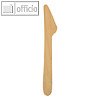 Papstar Messer "pure", (L)16.5 cm, Holz, 500 Stück, 86939