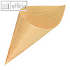 Papstar Fingerfood-Spitzt?ten "pure", (?)12.5 x 24 cm, Holz, 500 St?ck, 85678